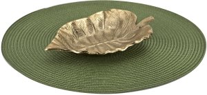 Mata dekoracyjna 38 cm Round 81363 Zielona 2