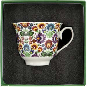 Filiżanka porcelanowa 250 ml + spodek Łowicz 11