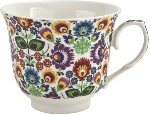 Filiżanka porcelanowa 250 ml + spodek Łowicz 8