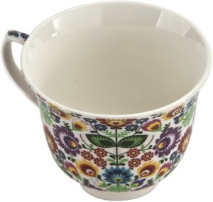 Filiżanka porcelanowa 250 ml + spodek Łowicz 9