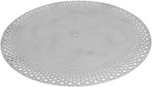 Mata dekoracyjna 38 cm Roma 60253 Srebrna 2