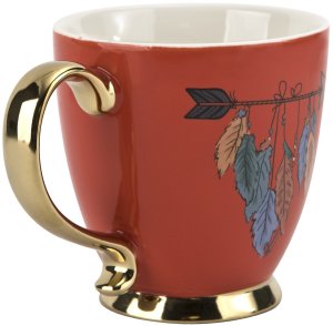 Filiżanka na stopce 400 ml Exotic Pomarańczowa 4