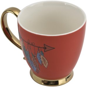 Filiżanka na stopce 400 ml Exotic Pomarańczowa 5