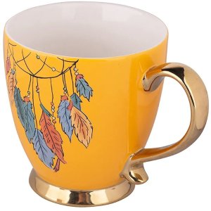 Filiżanka na stopce 400 ml Exotic Żółta 3