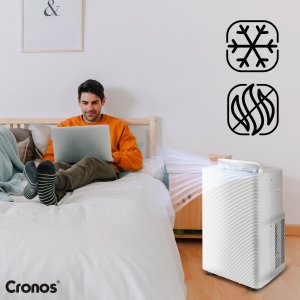 Klimatyzator przenośny cichy Cronos OL-BKY35-A015C 3,5kW Pilot i akcesoria 4