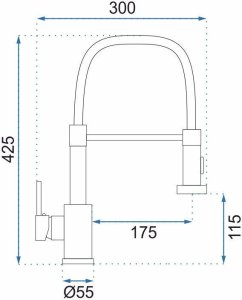 Bateria Kuchenna REA Colin Miedź Szczotkowana 10
