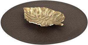 Mata dekoracyjna 38 cm Round 81363 Brązowa 2