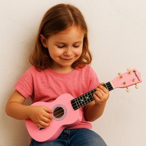SUPRIMO UK21 SET PK ukulele sopranowe 21"" różowe 4