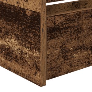vidaXL Łóżko dzienne z szufladami Postarzane drewno Drewno inżynieryjne 4