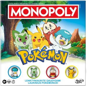 MONOPOLY Board game Pokemon (In Lithuanian lang.) 1