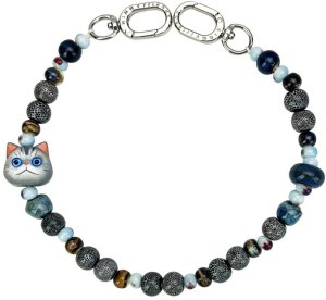 Bag charm handstrap Nimmy New Big Eye Cute Pets 2.0 gray 1