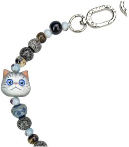 Bag charm handstrap Nimmy New Big Eye Cute Pets 2.0 gray 2