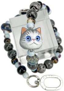 Bag charm handstrap Nimmy New Big Eye Cute Pets 2.0 gray 6