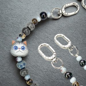 Bag charm handstrap Nimmy New Big Eye Cute Pets 2.0 gray 10