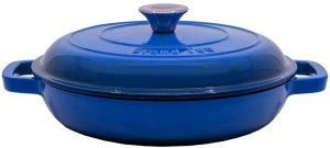 PAN GRILL WITH LID GRAND FEU BLUE D27CM 1