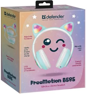 Defender Bluetooth Headphones FreemotionB585 Led celadon/celadon (63588) 12