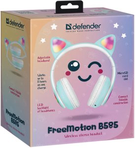 Defender Bluetooth Headphones FreemotionB585 Led celadon/celadon (63588) 17