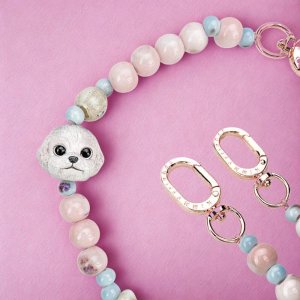 Bag charm handstrap Nimmy New Big Eye Cute Pets 2.0 pink 10