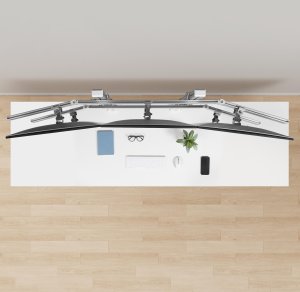 StarTech 6-MONITOR-ARM-A uchwyt / stojak do monitorów 81,3 cm (32") Biurko Biały 10