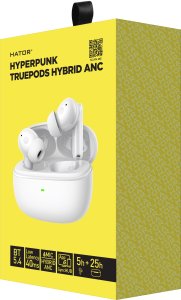 Słuchawki Hator Hyperpunk Truepods Hybrid ANC białe (HTA432) 4