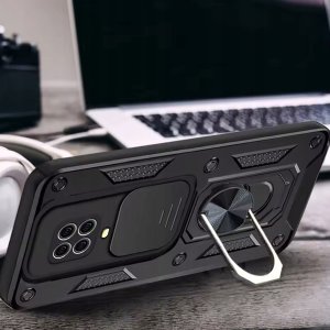 ETUI PANCERNE DO XIAOMI REDMI NOTE 9S / 9 PRO / PRO MAX CZARNE ARMOR  SZKŁO 5