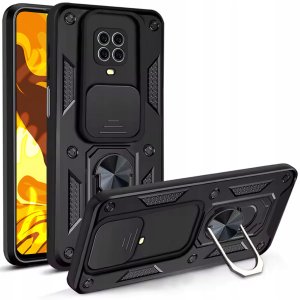 ETUI PANCERNE DO XIAOMI REDMI NOTE 9S / 9 PRO / PRO MAX CZARNE ARMOR  SZKŁO 6