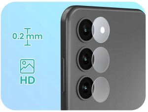etumi 3-PAK Szkło Na Aparat Do Samsung Galaxy S23 (Hartowane, Na Obiektyw, 9H) 2