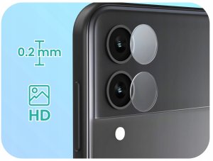 2-PAK Szkło Na Aparat Do Galaxy Z Flip 3 5G (Hartowane, Na Obiektyw, 9H) 2