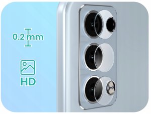 2-PAK Szkło Na Aparat Do Oppo Reno6 Pro 5G (Hartowane, Na Obiektyw, 9H) 2