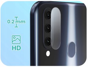 3-PAK Szkło Na Aparat Do Samsung Galaxy A20S (Hartowane, Na Obiektyw, 9H) 2