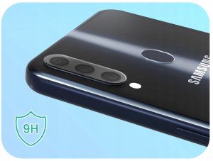 3-PAK Szkło Na Aparat Do Samsung Galaxy A20S (Hartowane, Na Obiektyw, 9H) 4