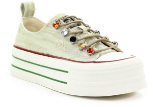 Goe GOE Damskie trampki beżowe RR2N4105 BEIGE 39 2