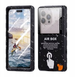 Etui Wodoodporne Do 6.9 Cali Uniwersalne (Obudowa, 360, Pancerne, Czarne) 2