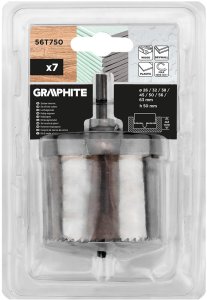 Graphite do drewna 26 - 63 mm h 50 mm zestaw 7 szt. 2