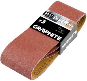 Graphite Pasy bezkońcowe 75 x 457 mm, P100, 3 szt. 7