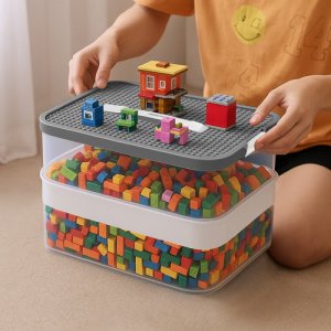 Kruzzel Pudełko na klocki- 3 poziomy 25757 15