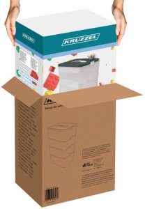 Kruzzel Pudełko na klocki- 3 poziomy 25757 4