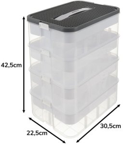 Kruzzel Pudełko na klocki- 3 poziomy 25757 5