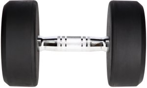 Hantla gumowana 18 kg UNDERFIT do ćwiczeń siłowych fitness 2