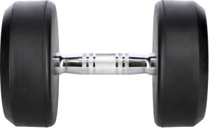 Hantla gumowana 20 kg UNDERFIT do ćwiczeń siłowych fitness 2