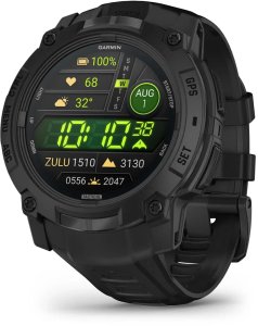 Zegarek sportowy Garmin Instinct 3 AMOLED Tactical Edition - 50mm Czarny (010-03020-50) 1