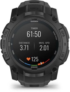 Zegarek sportowy Garmin Instinct 3 AMOLED Tactical Edition - 50mm Czarny (010-03020-50) 4
