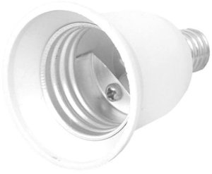 ADAPTER PRZEJŚCIE Z MAŁEGO GWINTU E14 NA DUŻY E27 1