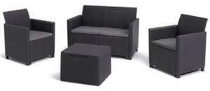 Marie 2 seater set with Storage table 1