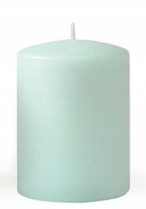 Świeca CLASSIC CANDLES Walec duży 7xh17,5cm miętowa parafinowa 1