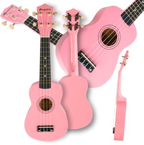 SUPRIMO UK21 PK ukulele sopranowe 21"" różowe drewn 3
