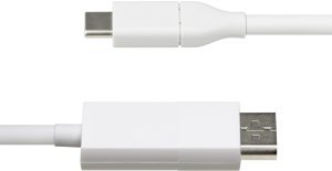 StarTech CDP2DP2MBW adapter kablowy 1,9 m DisplayPort USB Type-C Biały 3
