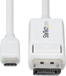 StarTech CDP2DP2MBW adapter kablowy 1,9 m DisplayPort USB Type-C Biały 4