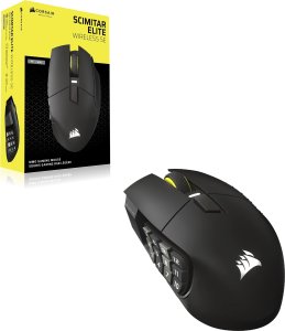 Corsair Scimitar Elite Wireless SE myszka Gaming Po prawej stronie RF Wireless + Bluetooth Optyczny 33000 DPI 2