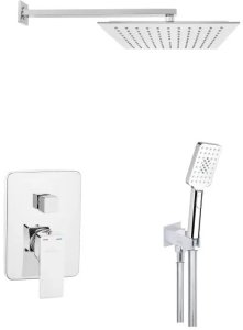 Zestaw prysznicowy Invena Invena zestaw prysznicowy podtynkowy z deszczownicą, chrom BS-28-0K2-A 9